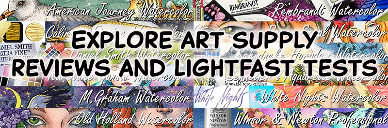 Lightfast testing and brand reviews art supplies