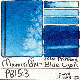 Maimeri Blu Watercolor Introductory Set Swatch and Review 