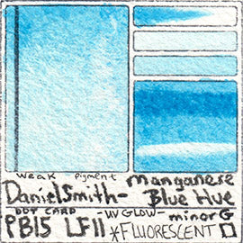 PB15 Daniel Smith Watercolor Manganese Blue Hue Art Pigment Database