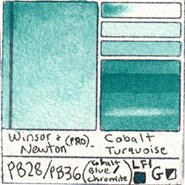 Winsor & Newton Professional Watercolor Half Pan - Cobalt Turquoise Light