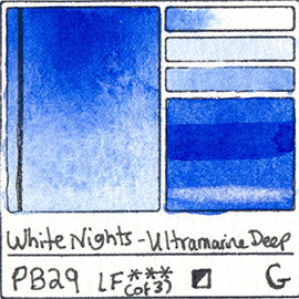 PB29 White Nights Watercolor Ultramarine Deep