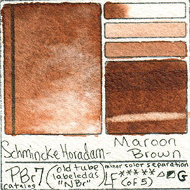 Schmincke 14669043, Horadam Watercolor, Full Pan, Vandyke Brown