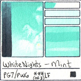 PG7 PW6 White Nights Watercolor Mint