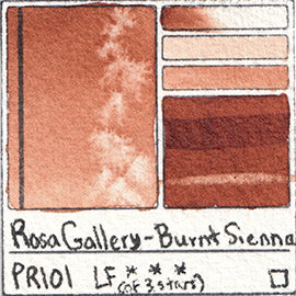 PR101 Rosa Gallery Watercolor Burnt Sienna Transparent Red Iron Oxide Pigment