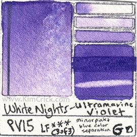 White Nights Watercolor Lightfast Test Art Supply Review Color Chart S