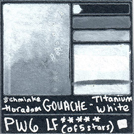 PW6 Schmincke Horadam Gouache Titanium White Art Pigment Database