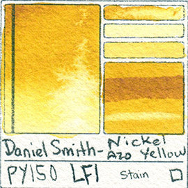 PY150 Daniel Smith Watercolor Nickel Azo Yellow Art Pigment Database