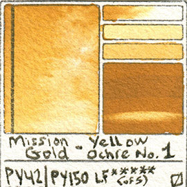 Mijello : Mission Gold : Watercolor Paint : 15ml : Yellow Orange
