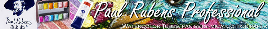 Paul Rubens watercolor review and lightfast test pan sets 48 mica glitter and tubes 24