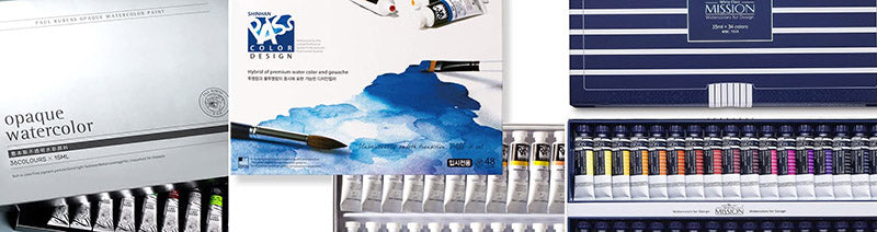 Paul Rubens Watercolor Paint Set Solid Gouache with Palette 24 Colors –  AOOKMIYA