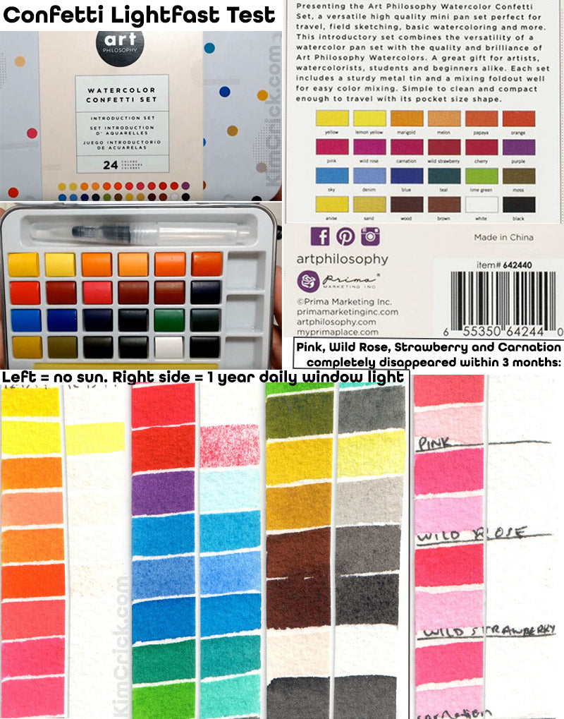 Prima Art Philosophy TERRAIN Watercolor Confections Paint 12 Pan Set