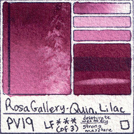 Rosa Gallery quin lilac watercolor pv19 magenta swatch card color chart