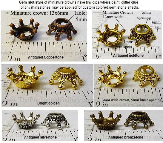 miniature crowns for dolls