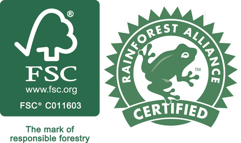 Member of the FSC and Rainforest Alliance Certified