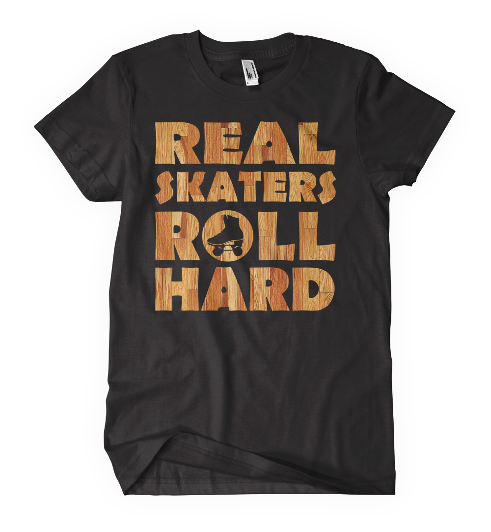 Roll Hard Women T-Shirt | Original Rollers – Rob Scott Creates