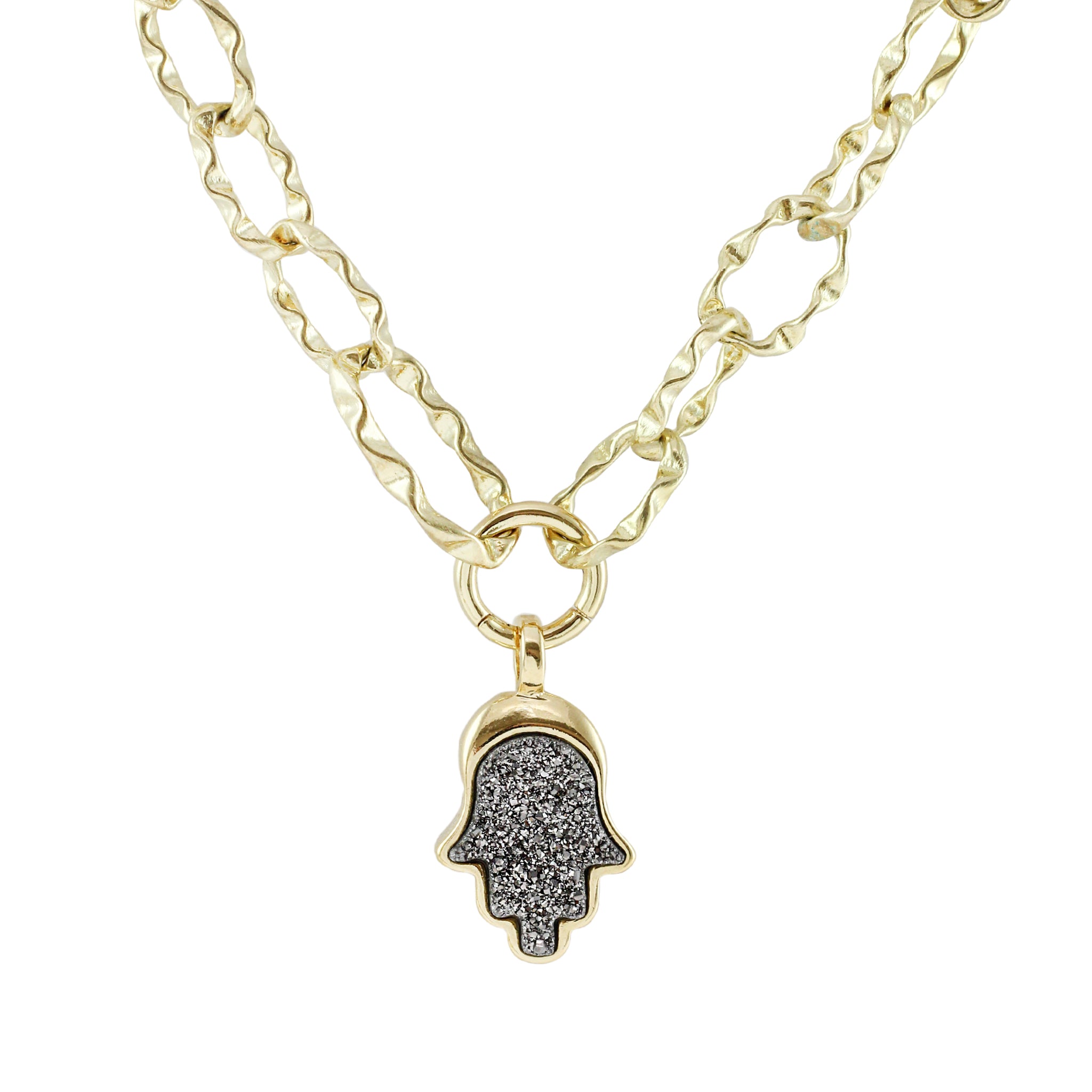 Hamsa Statement Necklace