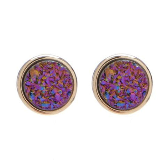 round druzy earrings – julie barkan jewelry