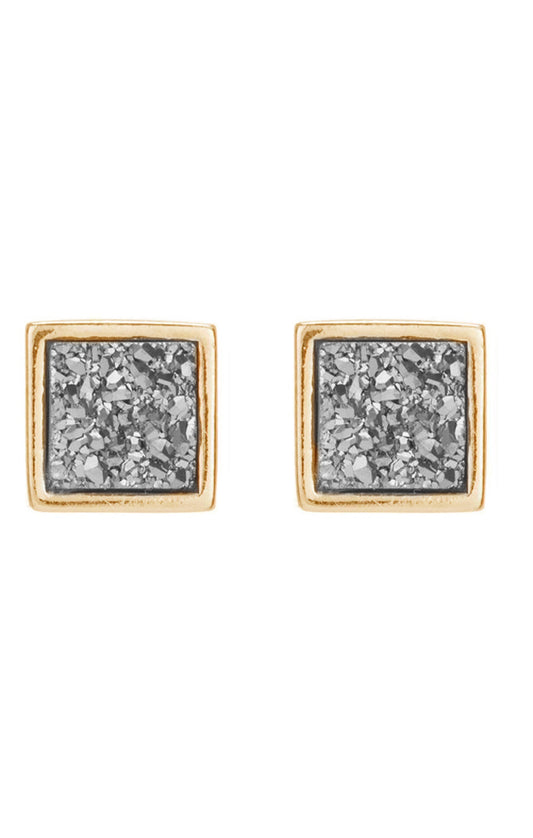 Marcia Moran Matisse Titanium Druzy Earrings