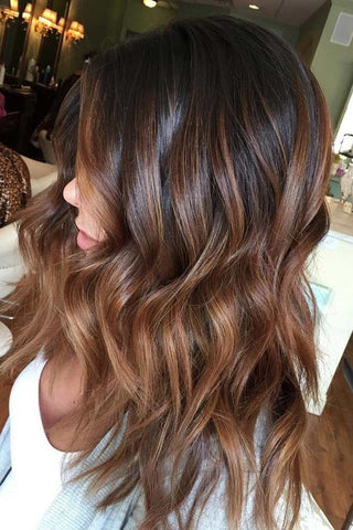 Bronde balayage with enhanced lightness