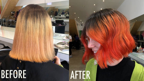 transformation hair colour