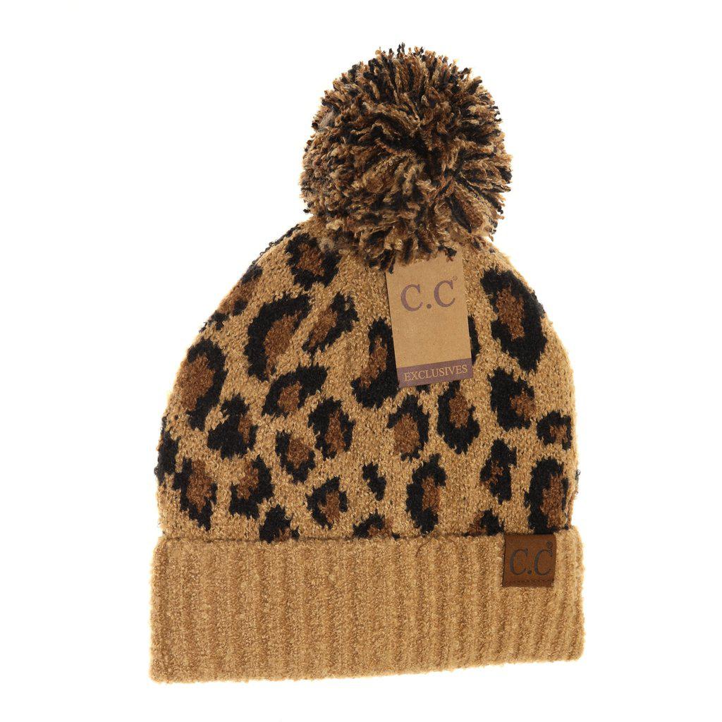 CC Leopard Pom Hat