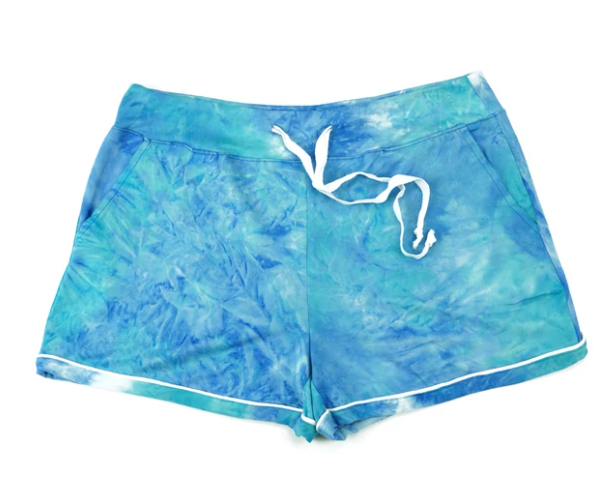 Hello Mello Lounge Shorts - Dyes The Limit Aqua