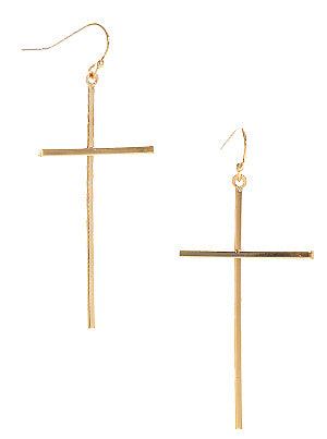 Cross earrings gold-filled earrings – Raf Rossi Gold Plated