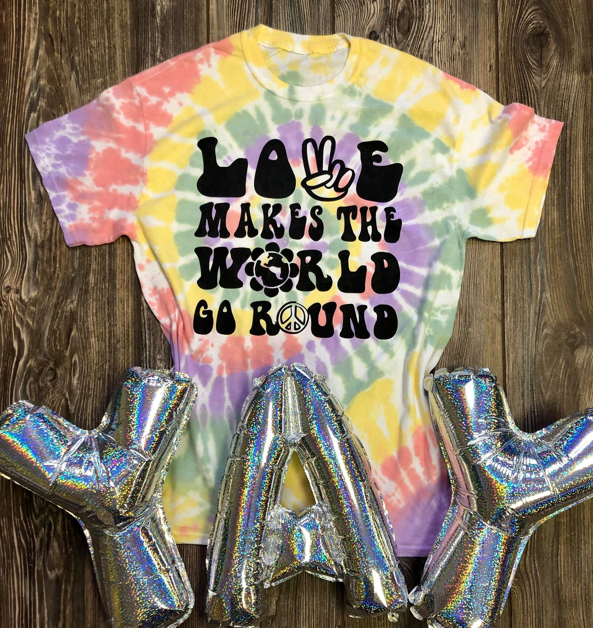 Love Makes the World Go Round Graphic Tee