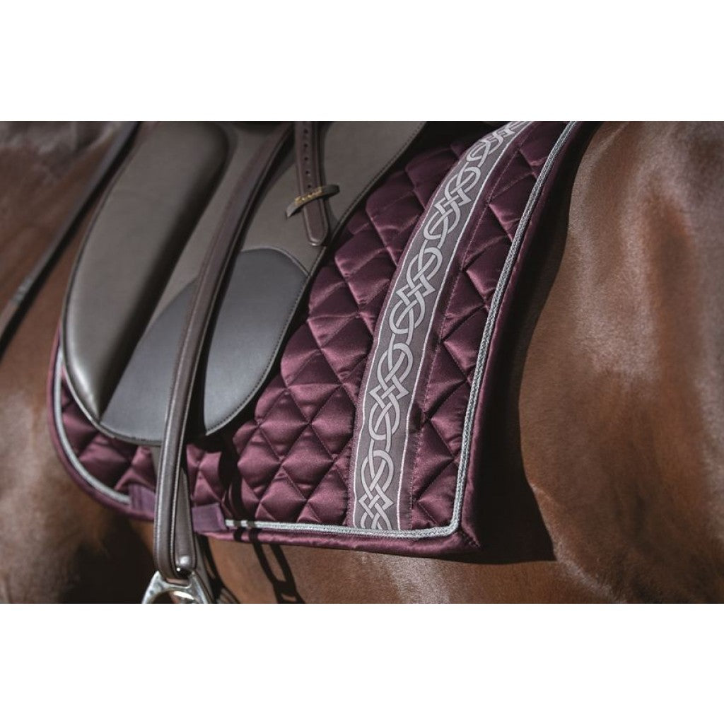 HKM Allure Saddle Pad In Dark Brown - Dressage — 2nd Round Equestrian