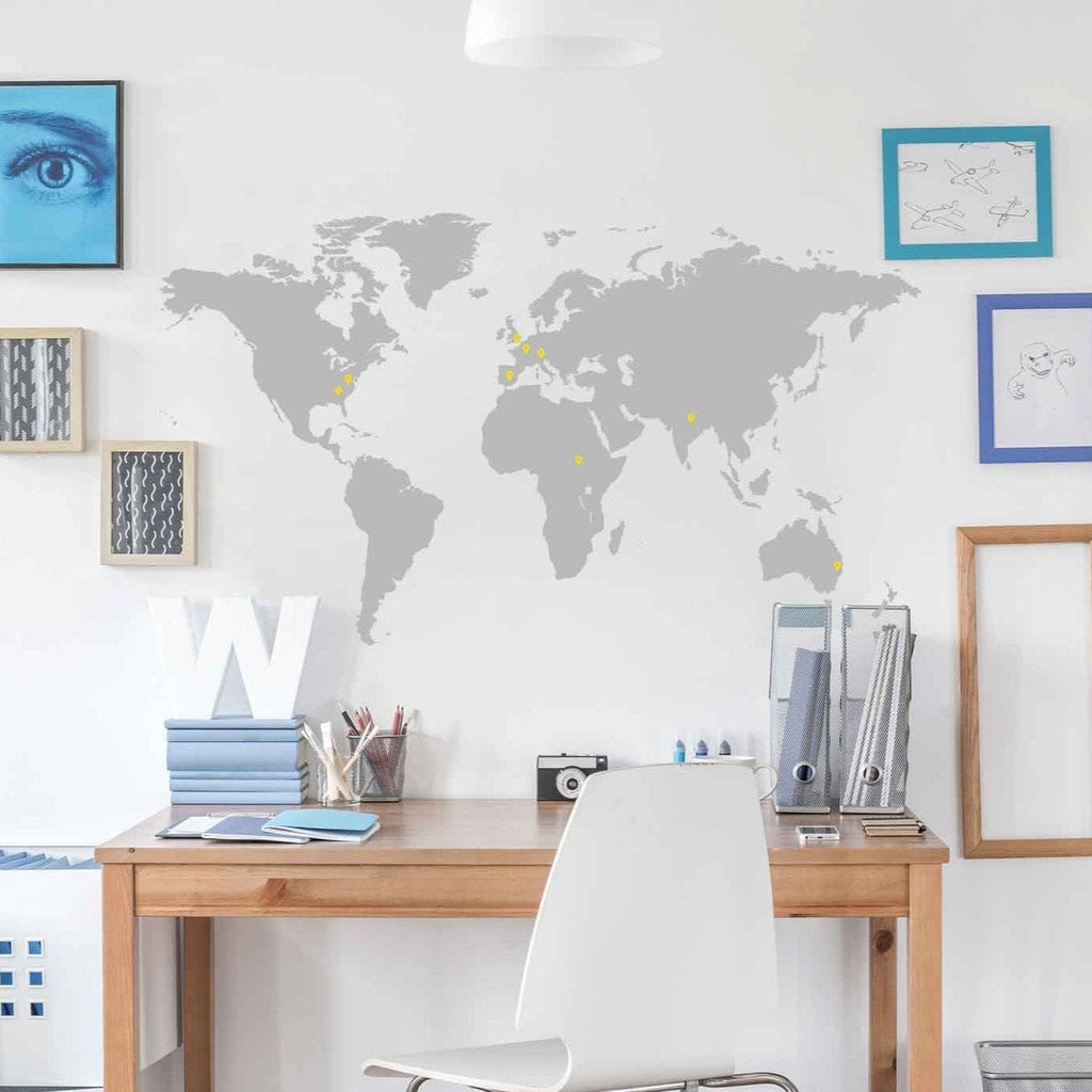 World Map Wall Sticker