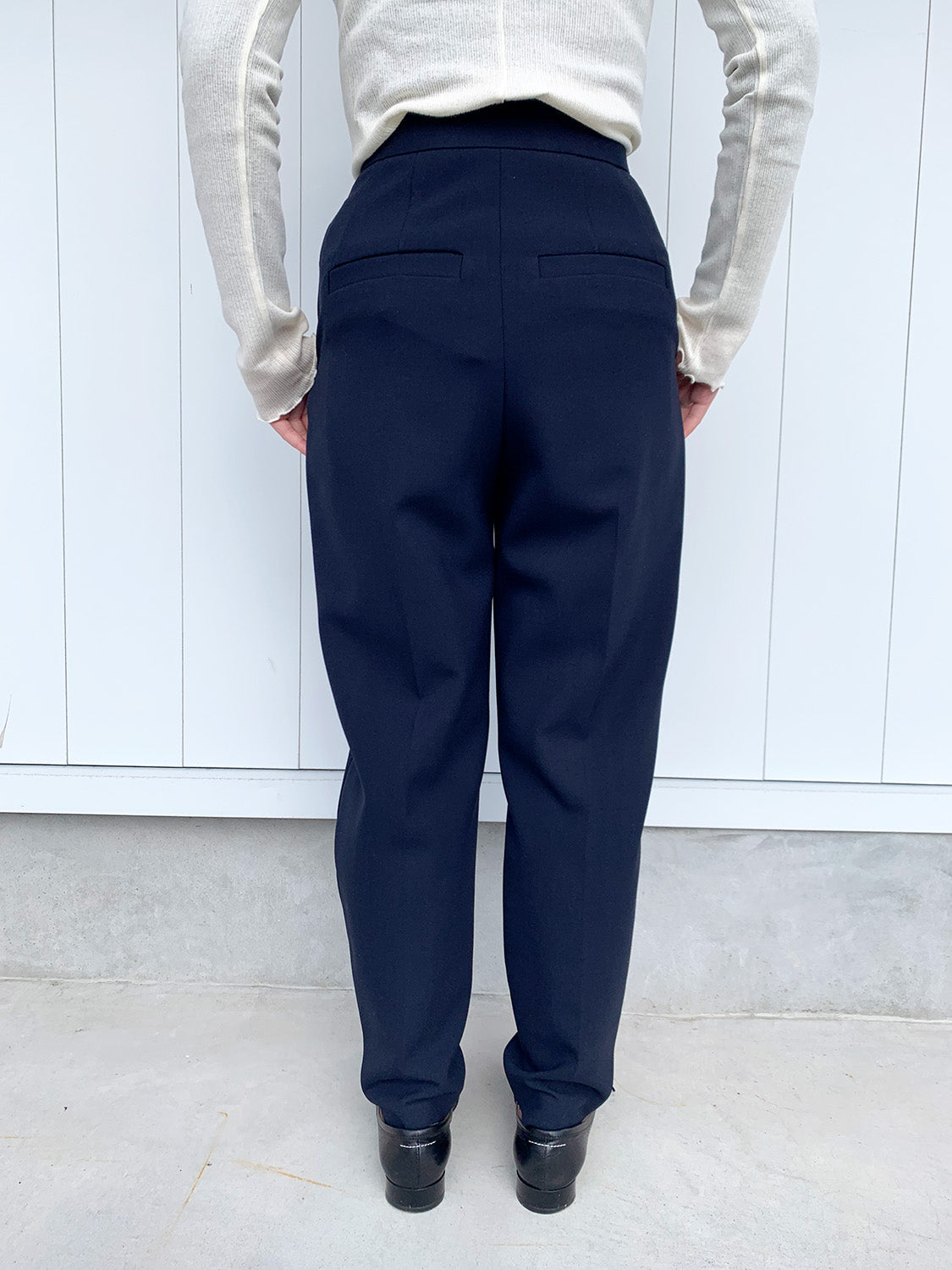 ENFOLD ダブルクロス センタープレスRelax TROUSER – PARQS ONLINE STORE