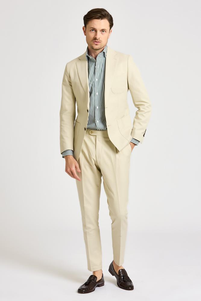 Pierre Sports Jacket - Olive Cotton Stretch 2399