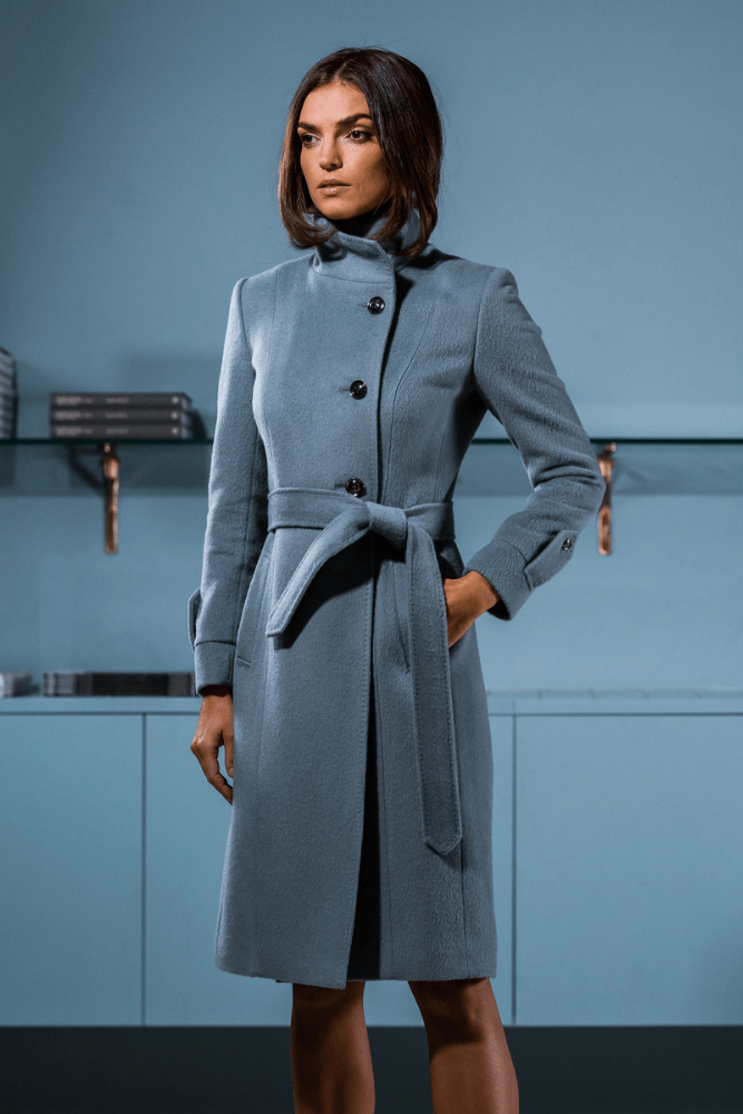 carola wool slit long coat | angromarketing.mk