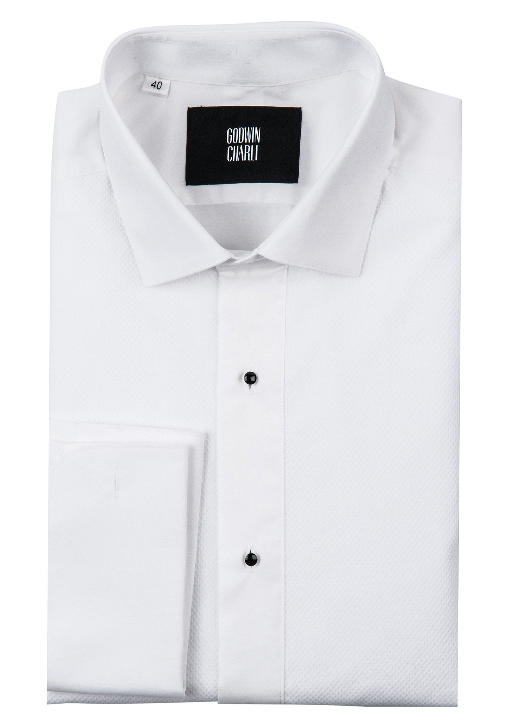 white dinner shirt