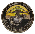 U.S. Marine Corps Iraqi Freedom Veteran OIF Marine Vet Patch - Veteran Owned Business