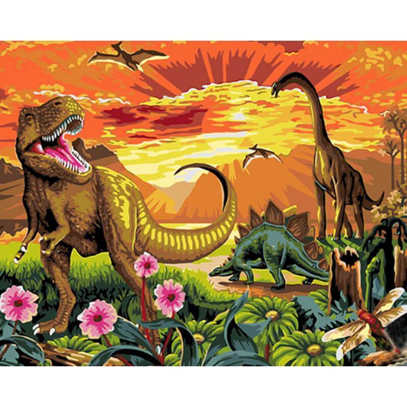 malen-nach-zahlen-dinosaurierwelt
