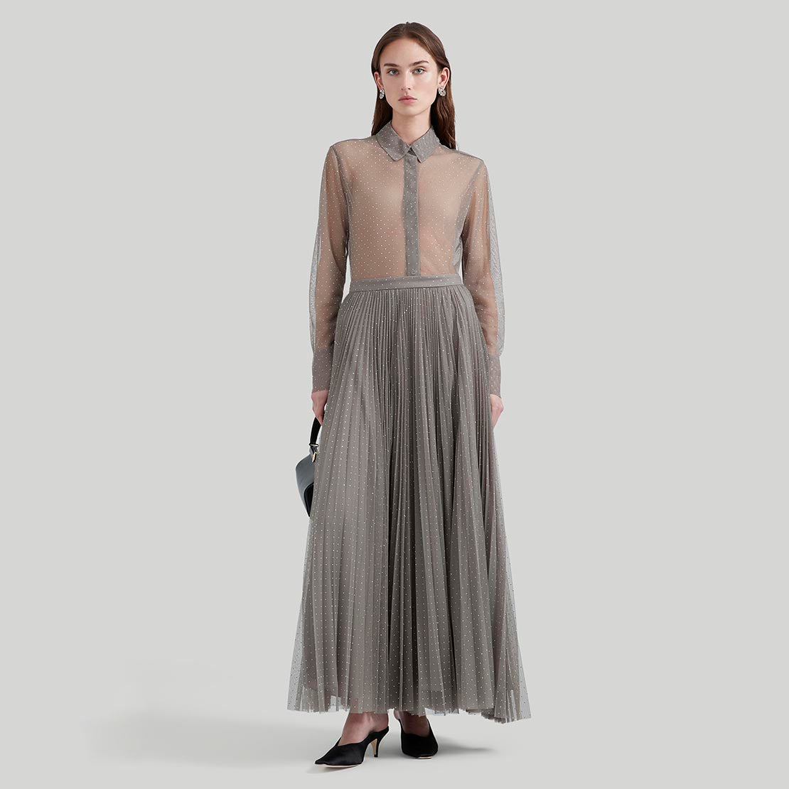 Shop Altuzarra 'sif' Skirt In Truffle