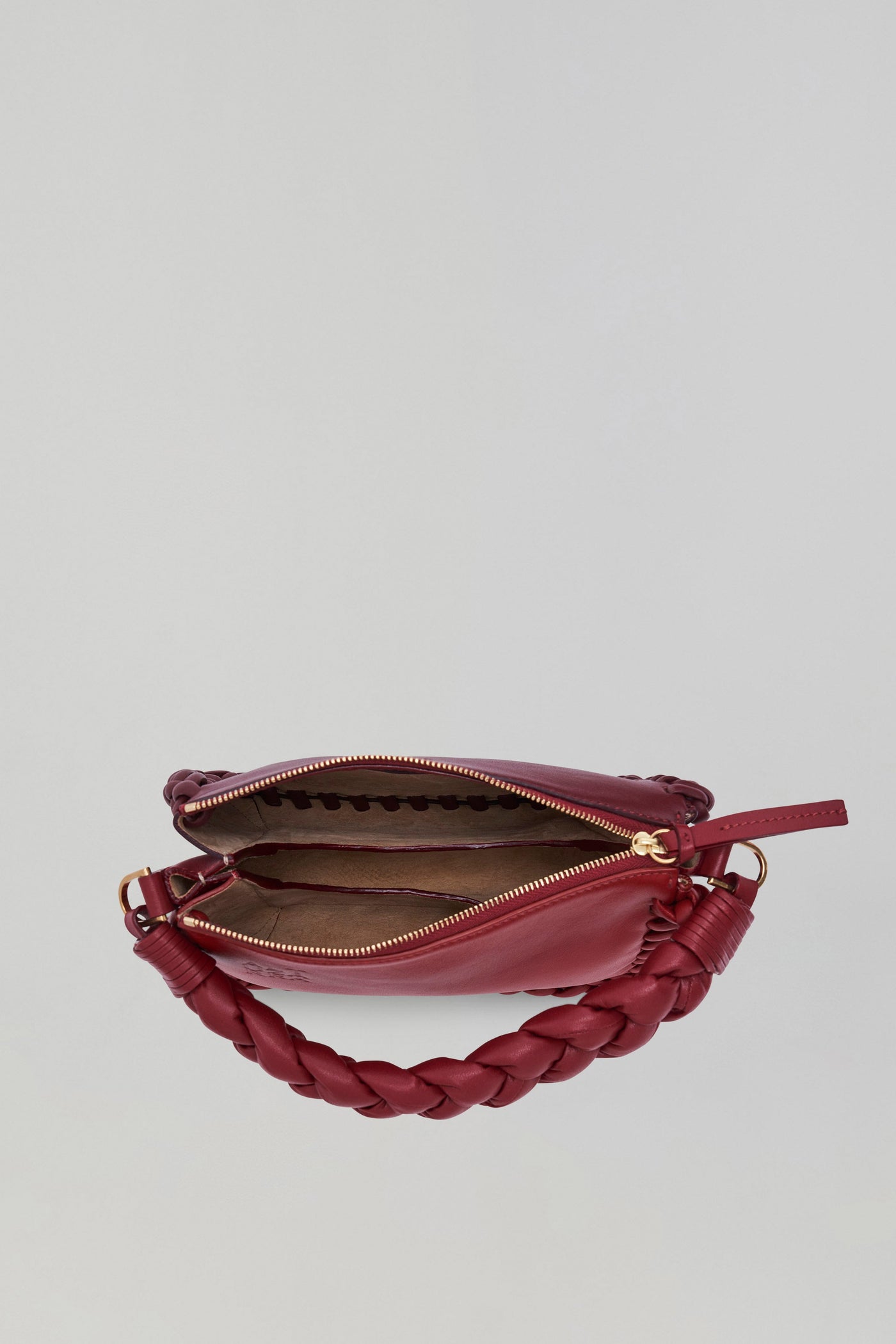 Altuzarra Women's Small Braided Colorblock Leather Top Handle Bag
