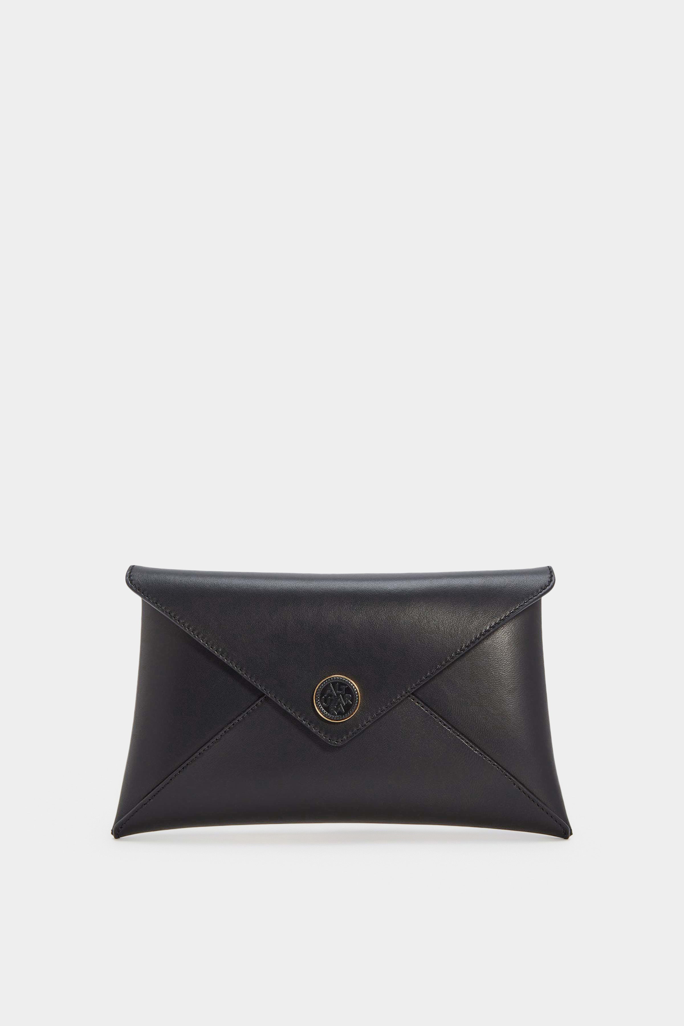 Leather envelope clutch hot sale