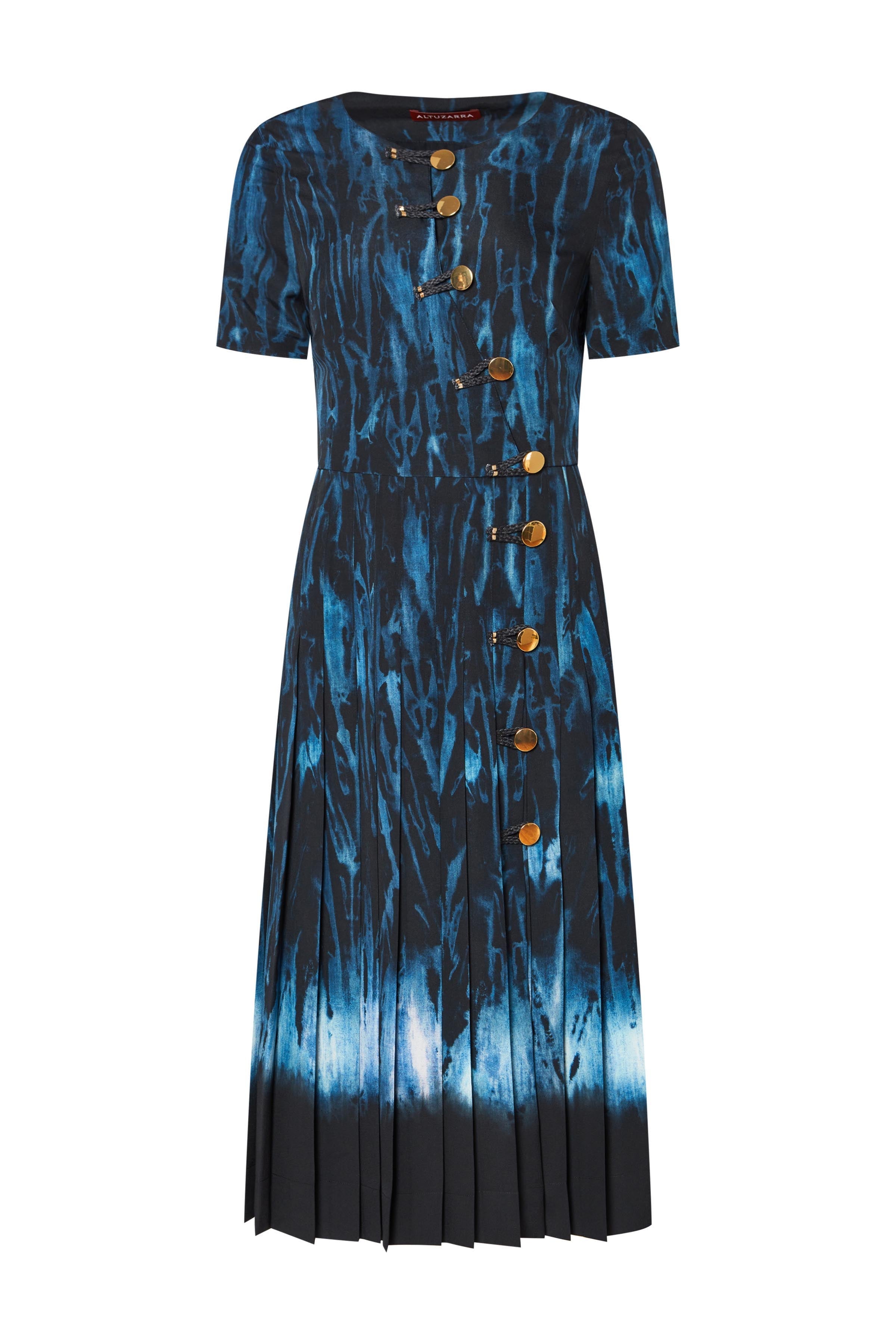 Altuzarra_'Myrtle' Dress_Berry Blue Shibori