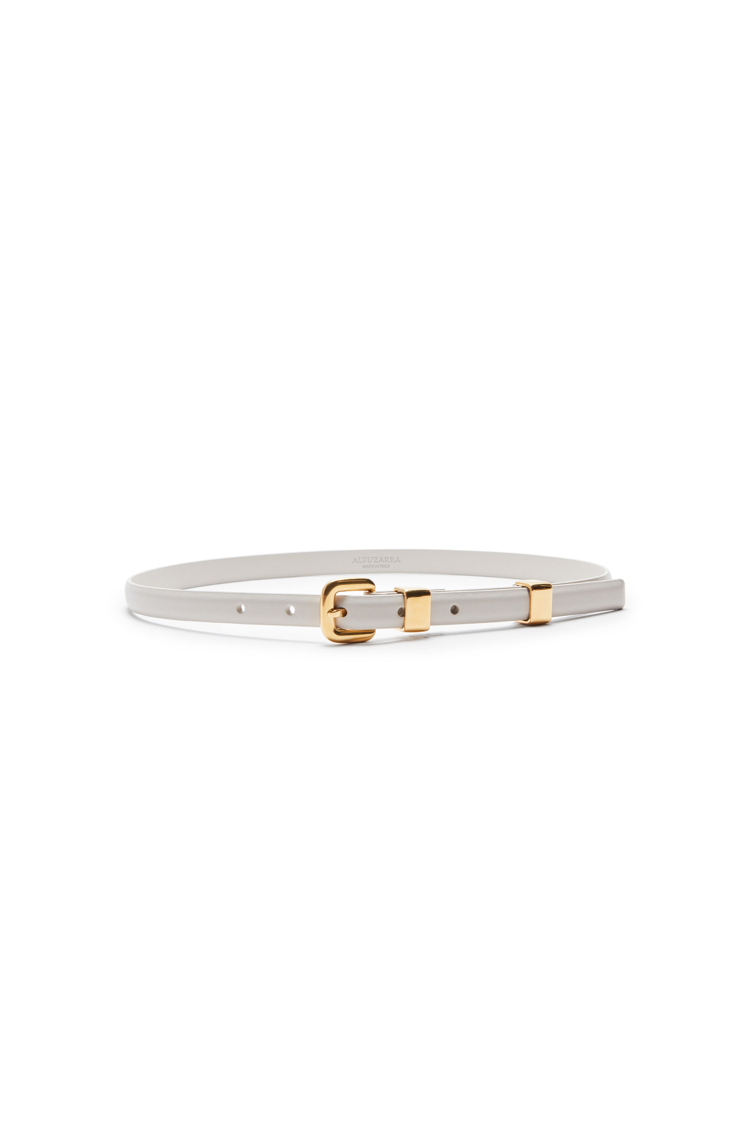 Shop Altuzarra Old 'skinny' Belt In Ivory