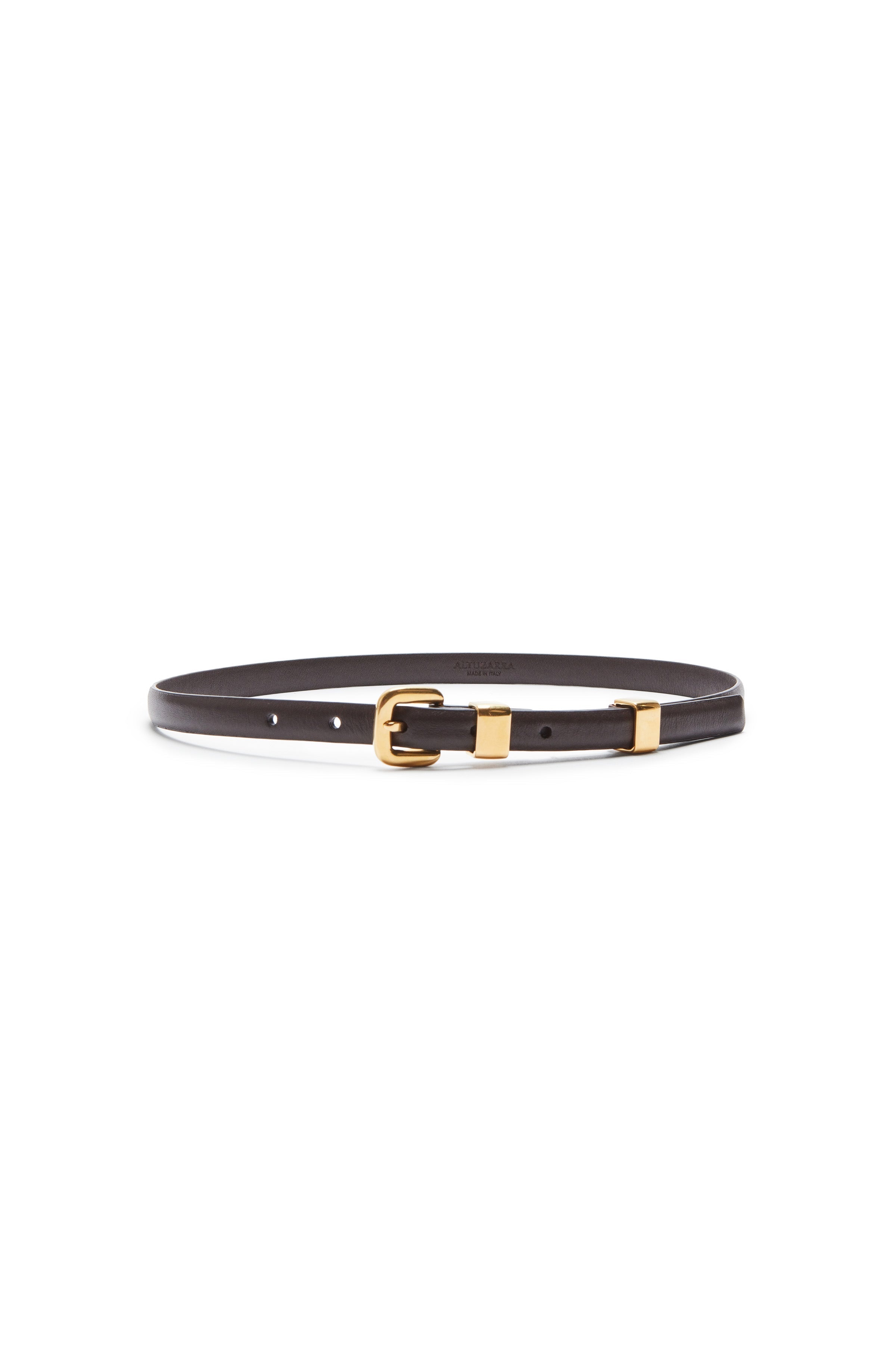 Shop Altuzarra Old 'skinny' Belt In Tobacco