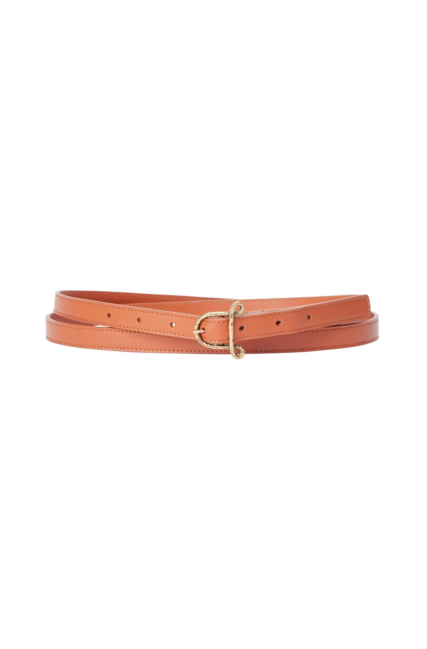 O-Ring leather belt in brown - Altuzarra