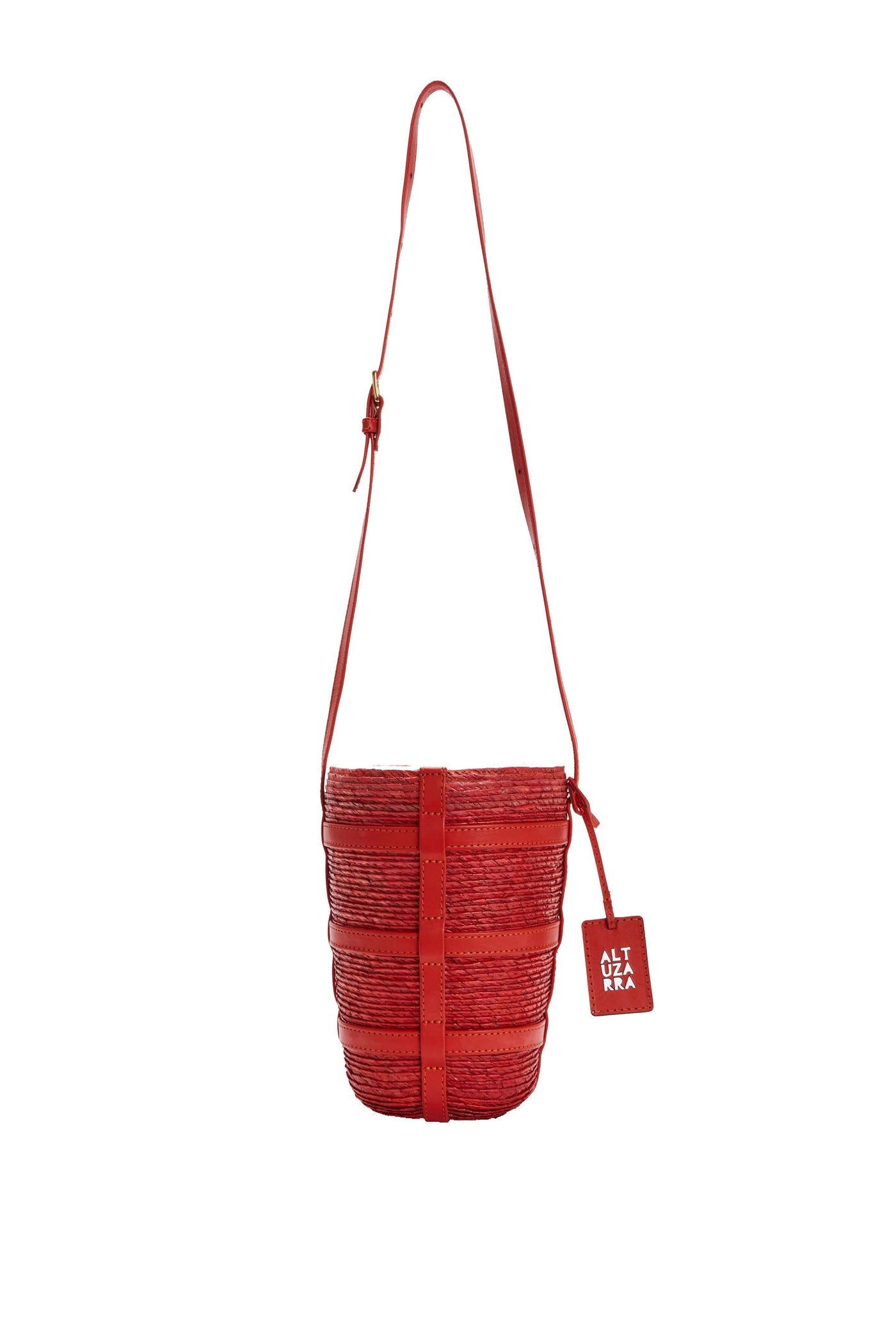 Altuzarra Red Leather Bucket Bag
