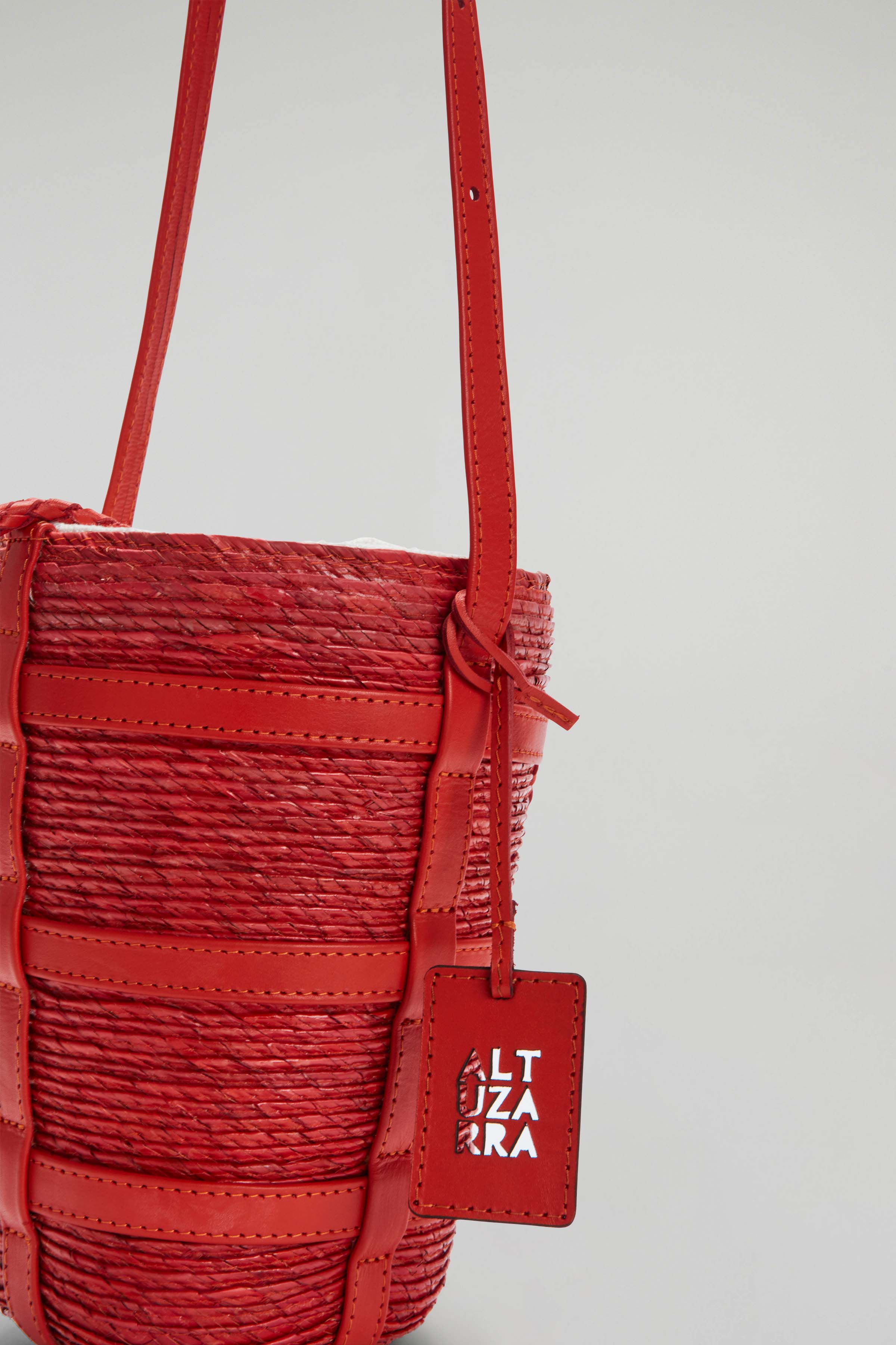 Altuzarra Red Leather Bucket Bag