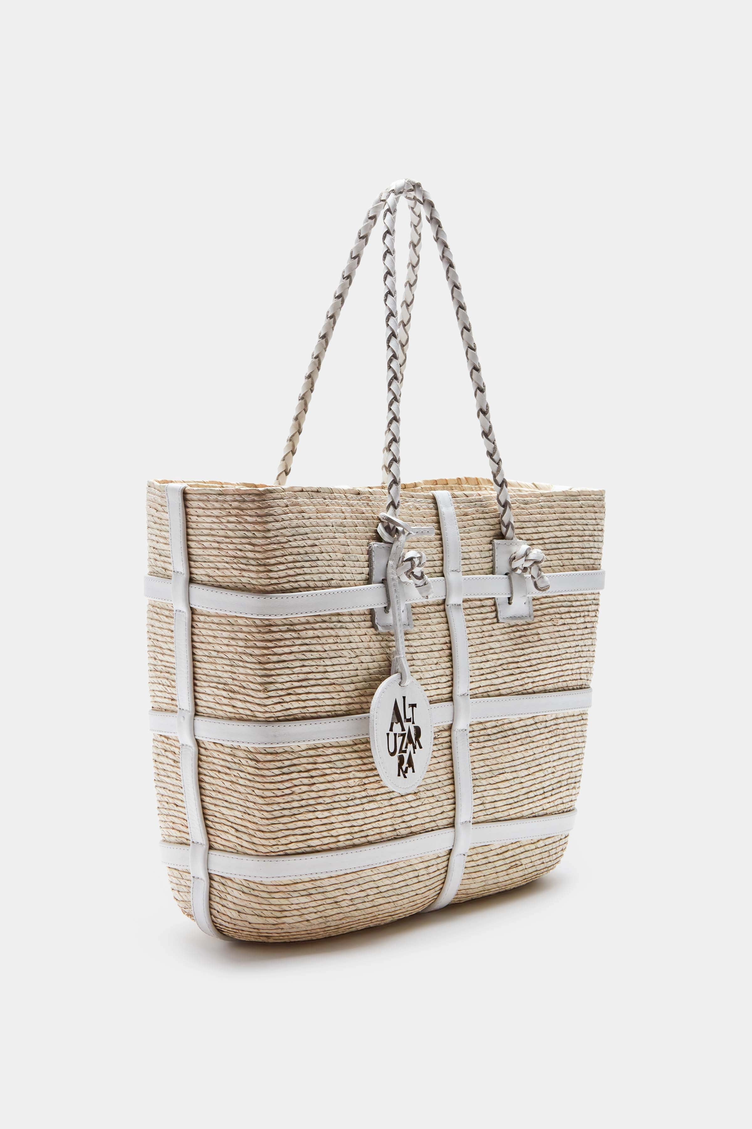 Altuzarra_'Watermill' Tote E/W_Natural/White