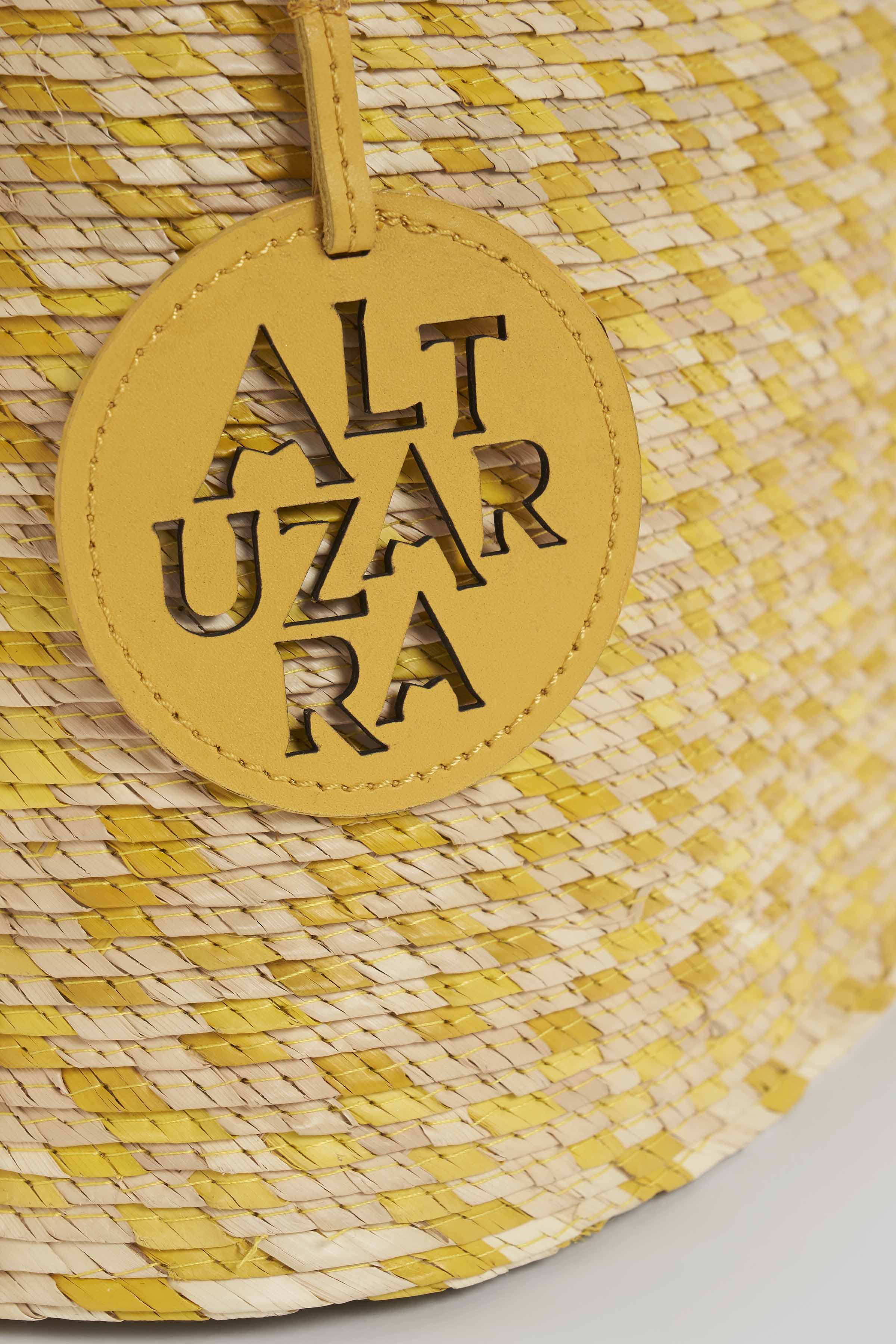 Shop Altuzarra 'watermill' Metal Handle Mini In Yellow Pinto