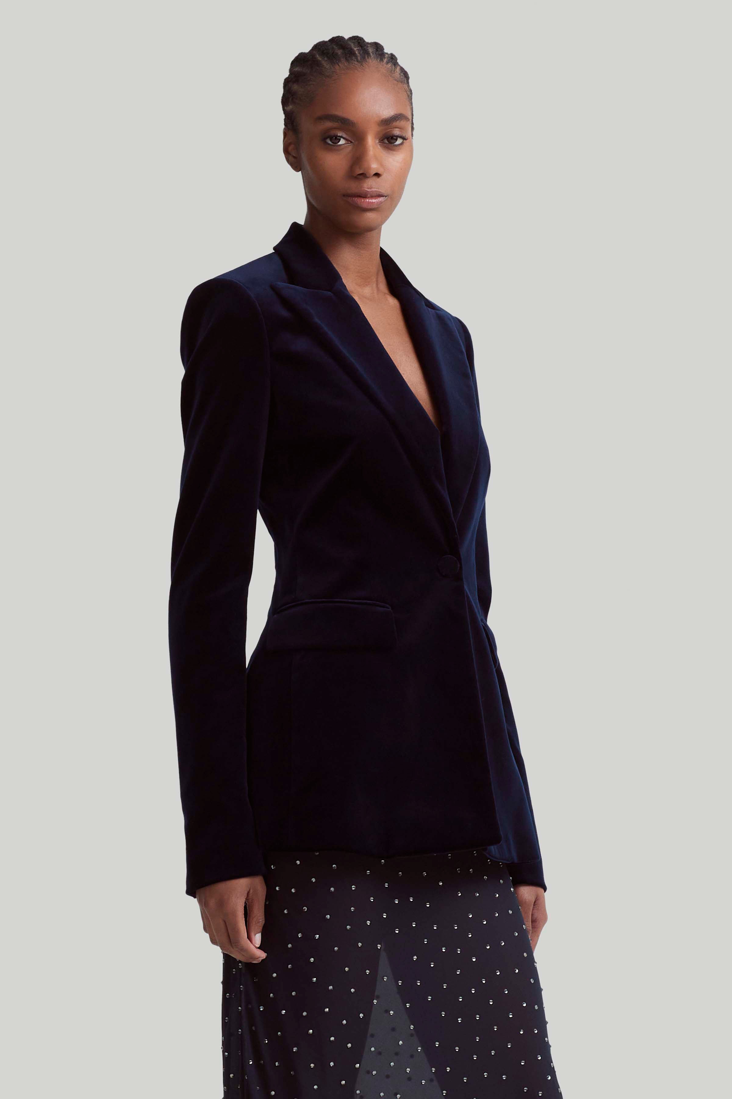 Shop Altuzarra 'beatty' Jacket In Navy