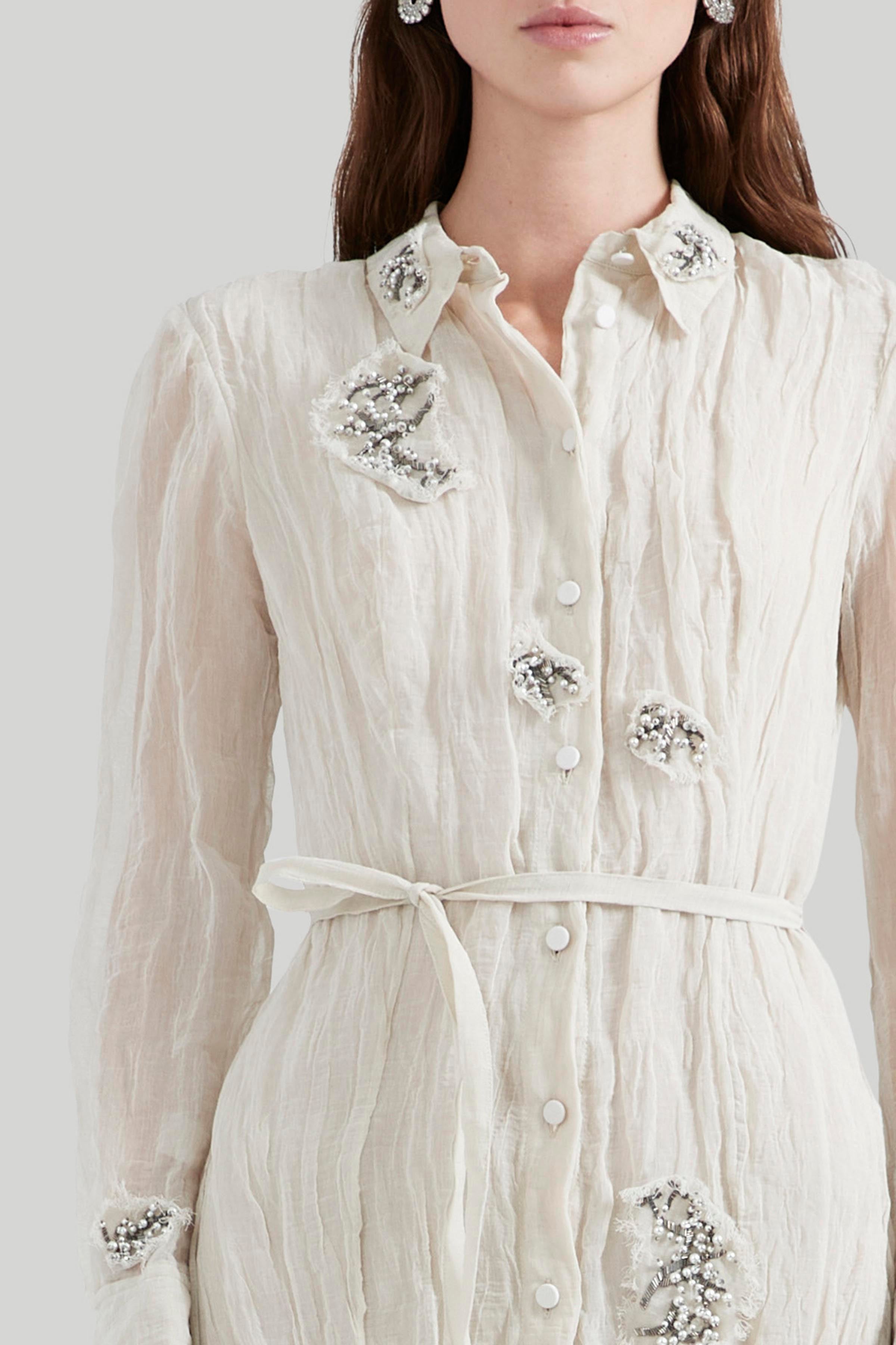 Shop Altuzarra 'agnes' Dress In Sparrow W/ Embellishment