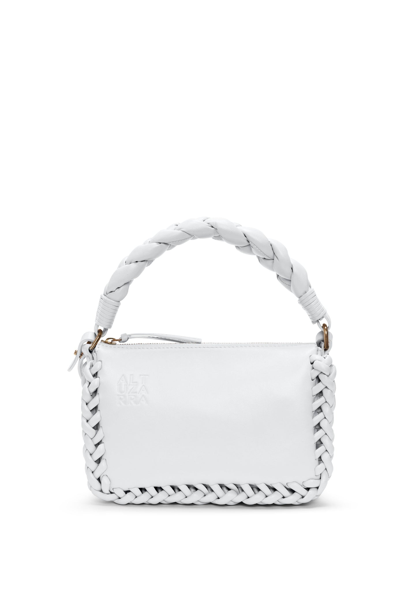 Charles & Keith - Women's Braided Handle Tote Bag, White, XL